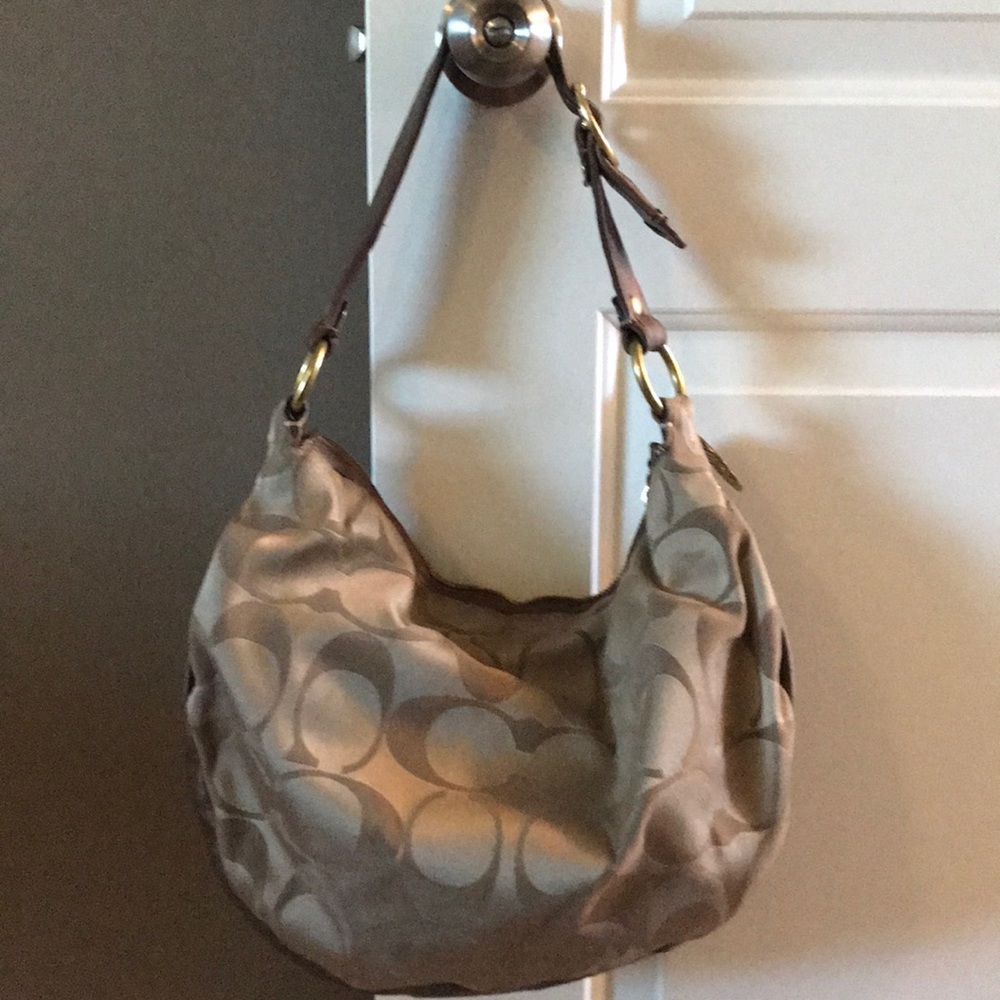 Coach gold purse